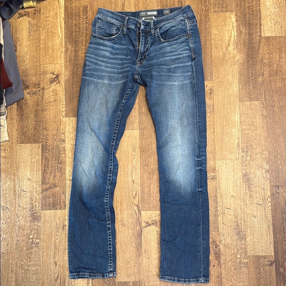 Buckle Blue Straight Jeans